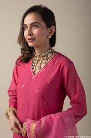 Festive Chanderi Kurta Set